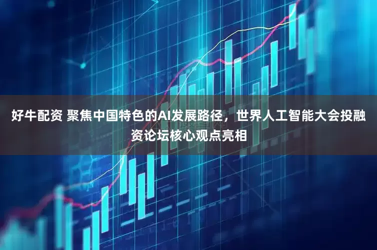 好牛配资 聚焦中国特色的AI发展路径，世界人工智能大会投融资论坛核心观点亮相
